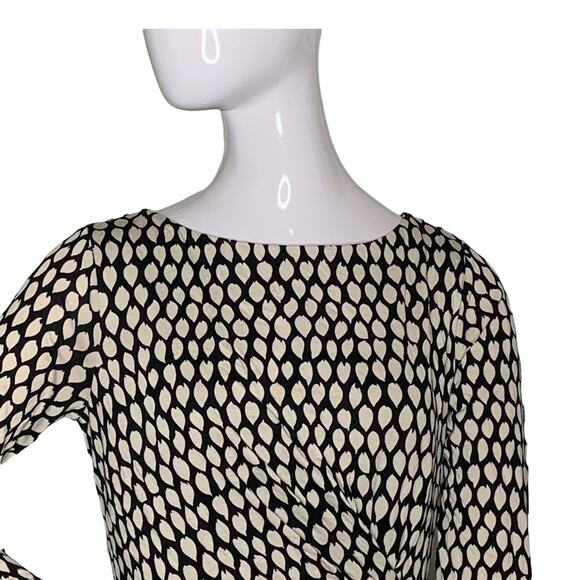 LOFT Ann Taylor dress size small floral print fitted cut 3/4 sleeve - Picture 2 of 12